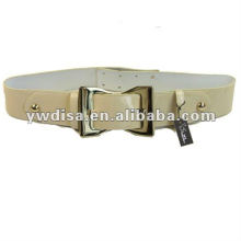 Women's Beige PU Belt